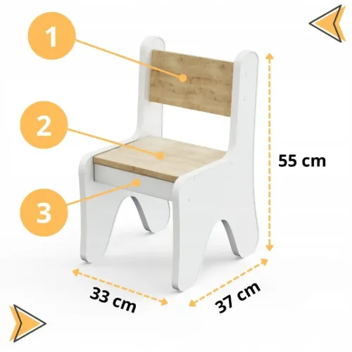 Stolik + 2 krzesełka